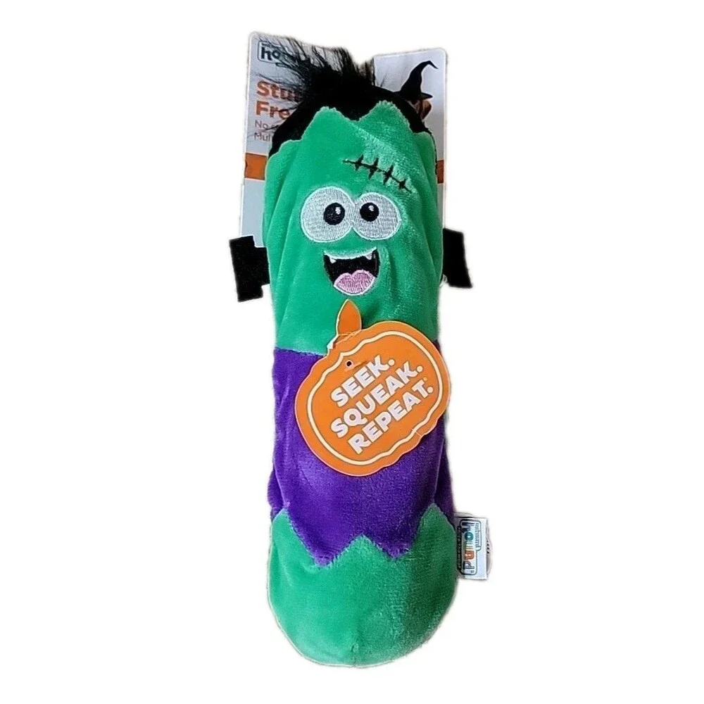 Frankenstein Dog Toy Plush Squeaky Halloween Green Monster NWT Pet Toy Cute Fun